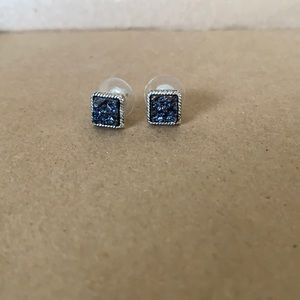 Natural agate stone earrings